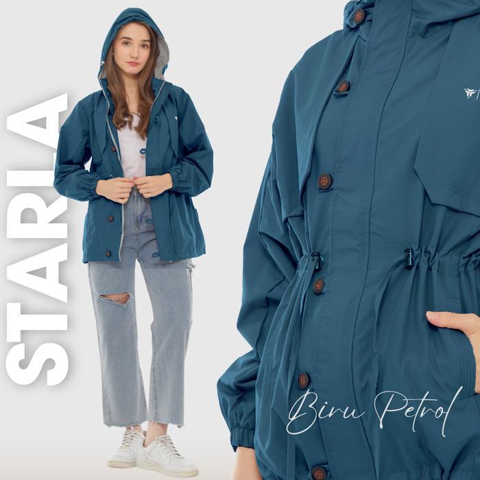 Jaket Wanita Simple Waterproof Vinland | Strala Series Terlaris
