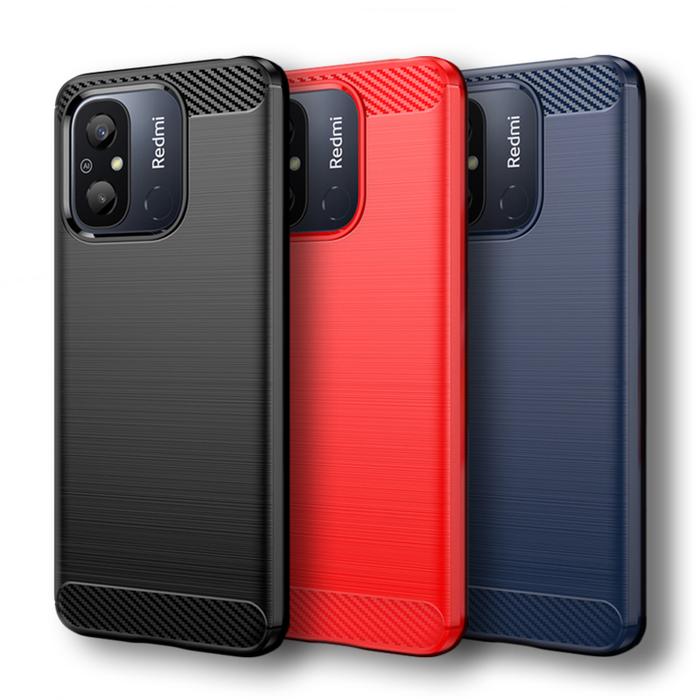 For Xiaomi Redmi 12C Case Redmi 12C 12 C Cover 6.71 Inch Carbon Fiber