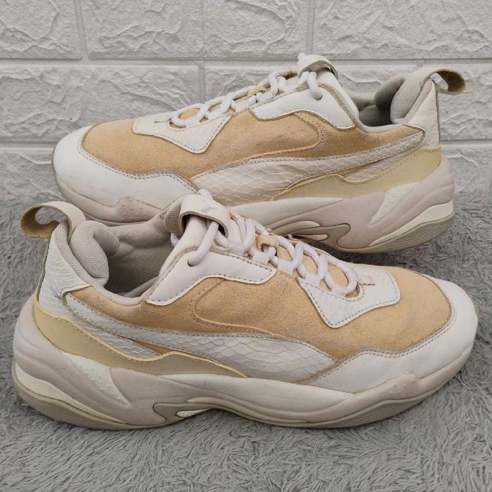 Sepatu Dewasa Second Puma Thunder Desert Bright White Bekas Preloved