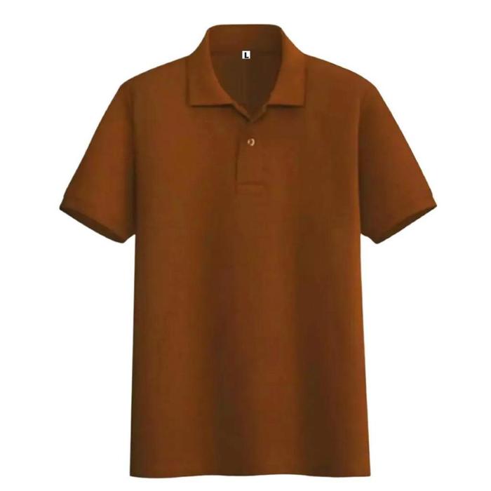 Kaos polos Polo Coklat Susu poloshirt pria | kaos kerah pria polo shirt Milk Chocolate lengan pendek