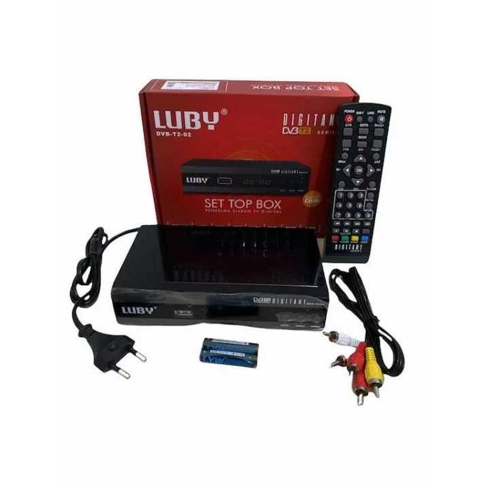Set Top Box Luby DVB-T2-02 Full HD 1080p SNI STB TV Digital Receiver setelbok tv box Luby Set Top Bo