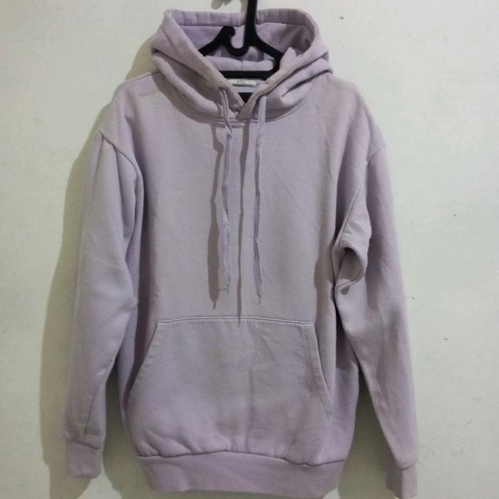 Hoodie Pullover STL Korea | Warna Lavender Pria Wanita
