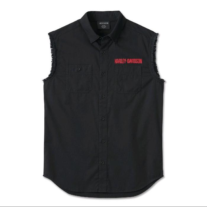 VEST ROMPI HARLEY-DAVIDSON MEN'S ASHES BLOWOUT HARLEY BLACK ORIGINAL  HD 96566-24VM