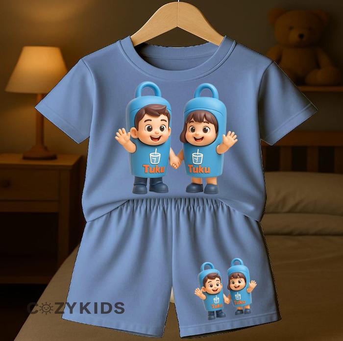 COZY KIDS-ONE SET ANAK UNISEX / BELI 3 GRATIS HEADSET / BAJU SETELAN ANAK UMUR 0-8 TAHUN / TUMBLER T