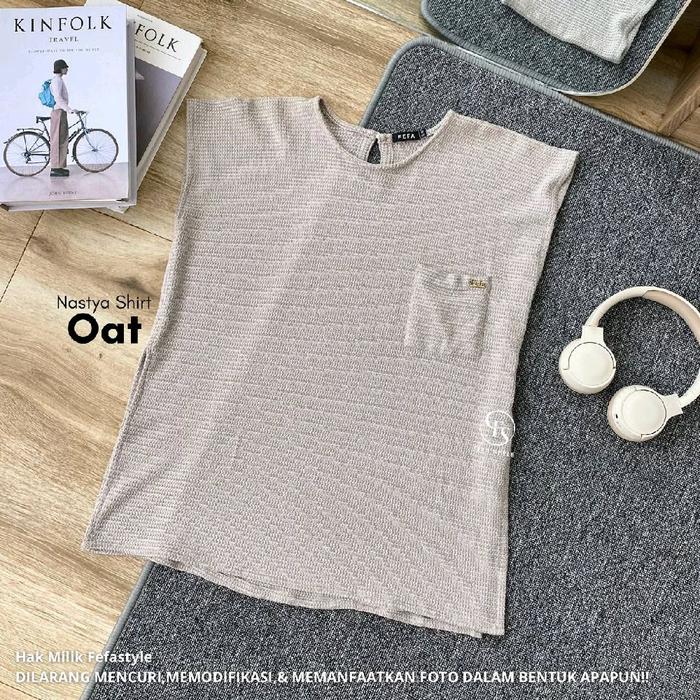 FEFA STYLE - NASTYA KNIT ATASAN SAJA - Atasan/blouse knit oblong