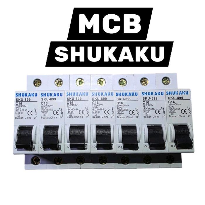 Shukaku MCB SKU-899 C16 250V Pengaman Listrik dengan Fitur CE dan RoHS