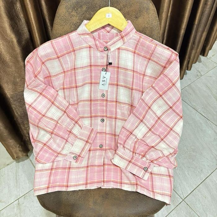 Kemeja Tamara Batwing Flanel Oversize-Rfd