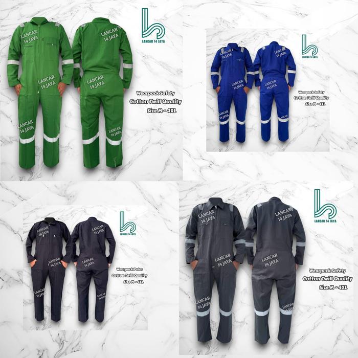 TERBARU!!! werpak / werpack / wearpack Coverall Safety / Seragam proyek / seragam bengkel / Baju ker