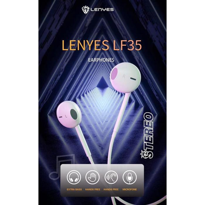 Lenyes headset LF35 in ear hifi stereo earphone extra bass