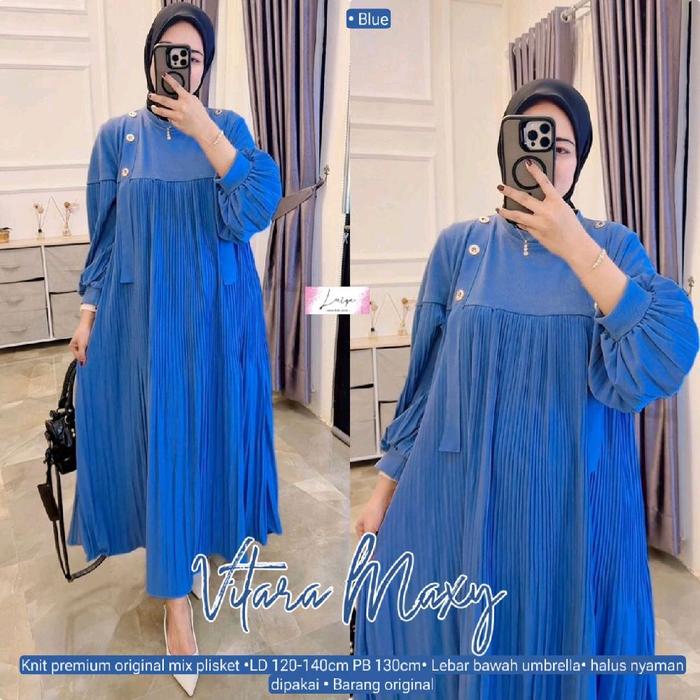 vitara maxy knit premium by laiqa