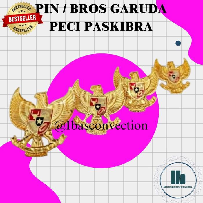 PIN GARUDA PIN BROS GARUDA UNTUK PECI PASKIB BAHAN PREMIUM RESIN