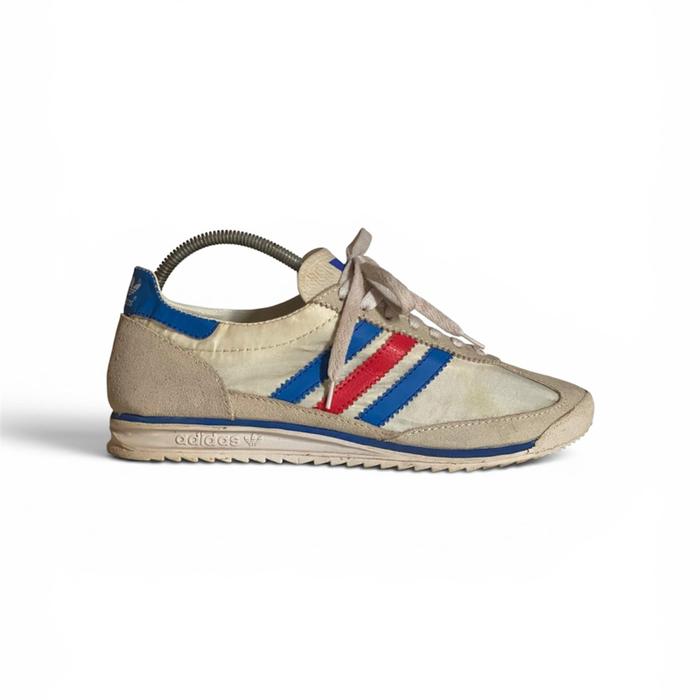 Adidas SL 72 France Sepatu Putih Biru Merah untuk Pria dan Wanita Shoes