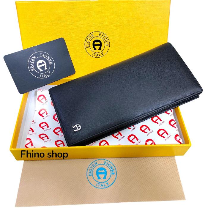 EIGTEN AIGNER Terbaru Dompet panjang pria dan wanita kulit asli original import / Dompet panjang lip