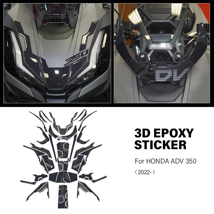 Motorcycle 3D Epoxy Sticker Decal For HONDA ADV 350 ADV350 2022 2023