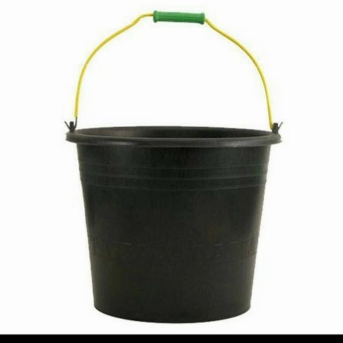 Ember Air Mandi Hitam gg Kuning Anti Pecah Bucket Pasir Semen Cor Bangunan