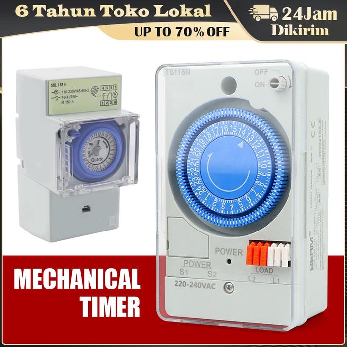 Panel Lampu Otomatis Time Switching SUL181 / Timer SUL181h Switch Analog / Timer Analog TB118N Swit