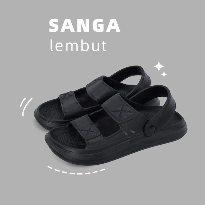 Sandal Jepit Wedges Korea Style Empuk Karet Jelly Terbaru - Sendal Rumah - Pria, Wanita