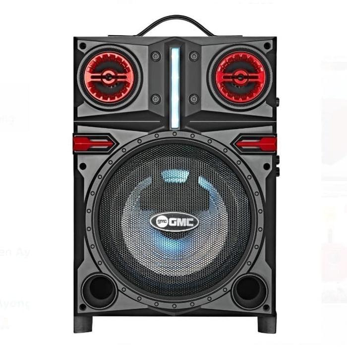 Speaker 8 inch GMC 897R Bluetooth Portable Pairing free Mic Wireless