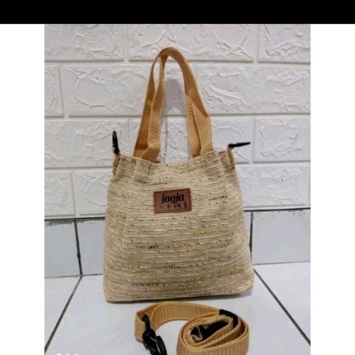 Slingbag kecil bahan goni khas Jogja/ oleh2 Yogyakarta