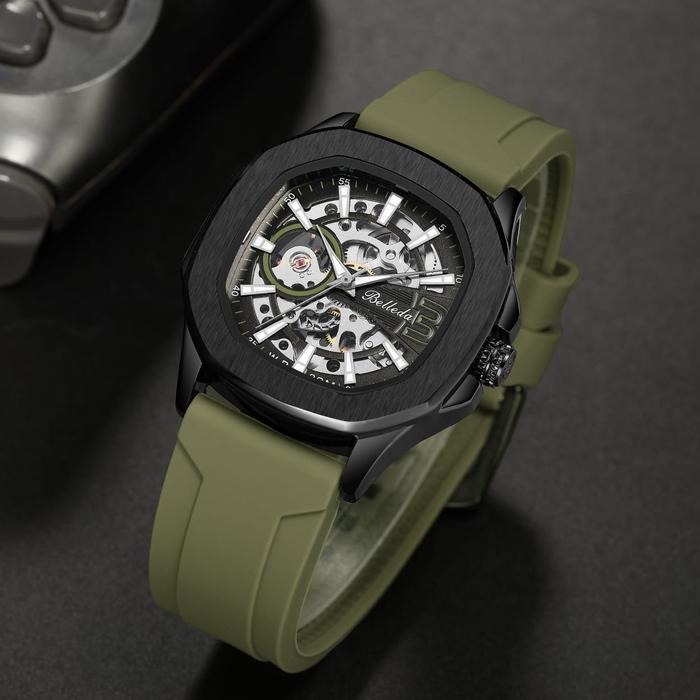 DISKON JAM TANGAN Pria BELLEDA 9633 Rubber Anti Air Automatic Watches