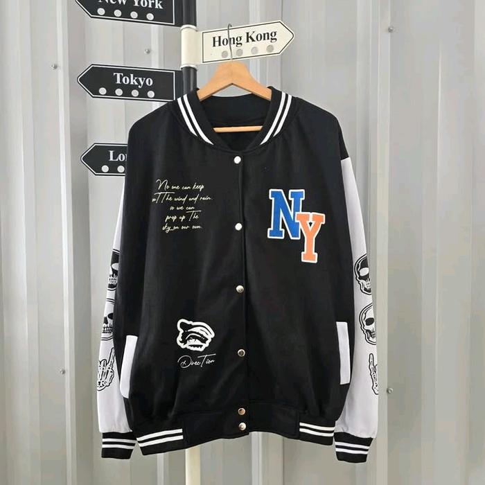 Ny Skull Baseball - jaket baseball - Baseball jacket