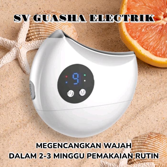 (MINUS MODE GETAR TIDAK BERFUNGSI)SV GUASHA ELECTRIK BEAUTY MACHINE FACE AND BODY BIANSTONE 3in1 ELE