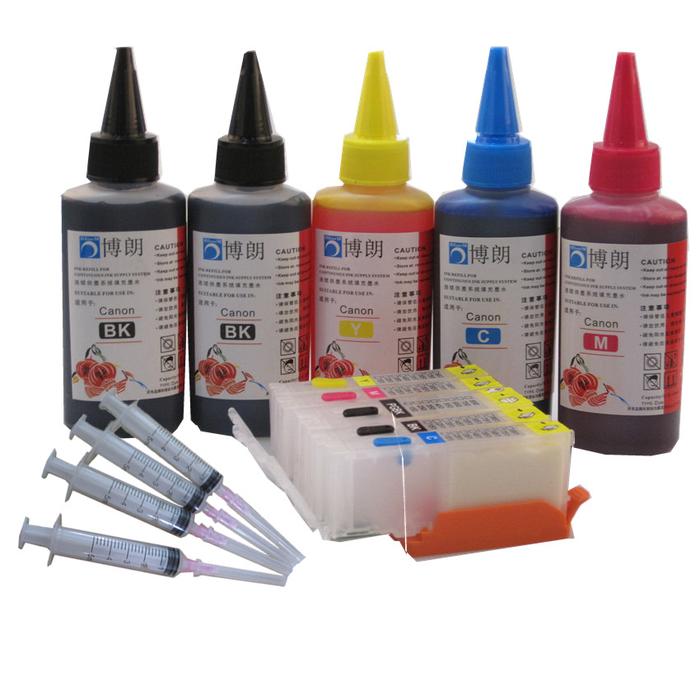 Refill ink kit for PGI-780 PGI 780 781 XXL refillable ink cartridge
