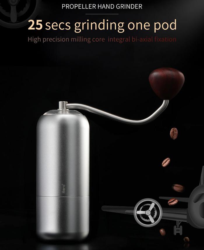 XEOLEO Penggiling Kopi Manual Mini Baja Tahan Karat Baru Penggiling