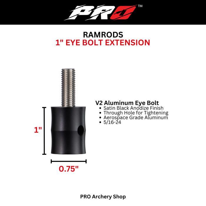 RAMRODS EYE BOLT ALUMINIUM EYE BOLT EDGE ALUMINUM EYE BOLT V2 / ALAT PANAHAN / BAUT VBAR STABILIZER