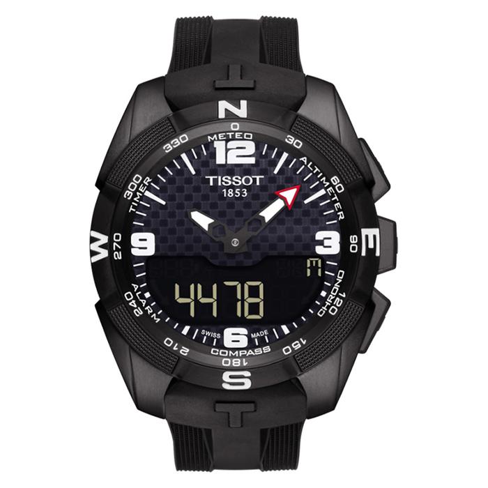 Jam Tangan Pria Tissot T-Touch Titanium T091.420.47.057.01 Expert Solar Analog Digital Dial Black Ru