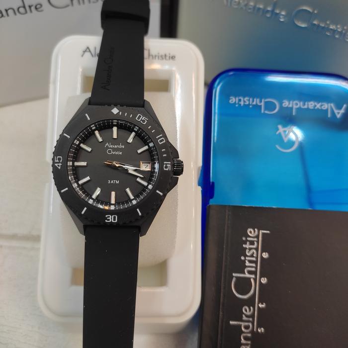JAM ALEXANDRE CHRISTIE WANITA ORIGINAL BLACK AC 8693 AC8693 AC8693 NG
