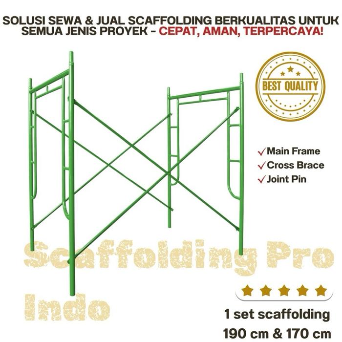 1 SET SCAFFOLDING 170 CM - TM - Hijau