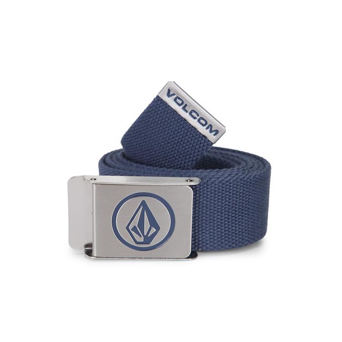 VOLCOM MBL CIRCLE WEBBING BELT NAVY