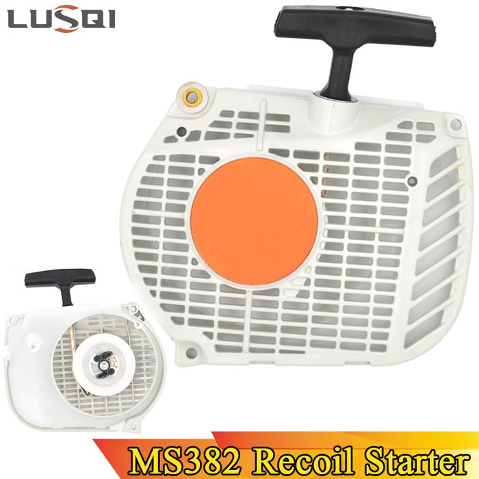 LUSQI Recoil Starter Handle Rewind Chainsaw Gasoline Engine Start Repair Part For Stihl MS382 Factor