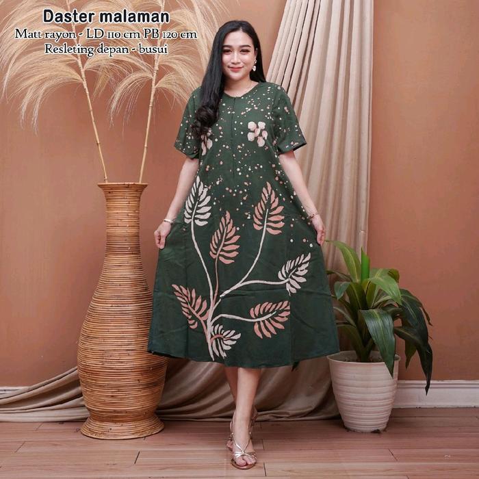 Daster Rayon Premium Busui Kekinian Malaman Terbaru Pekalongan - Pakaian Muslimah Dewasa - Lebaran, 