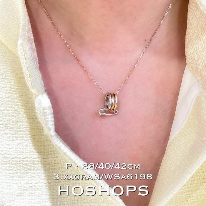 Kalung Monaco Rosegold 750 Asli Emas