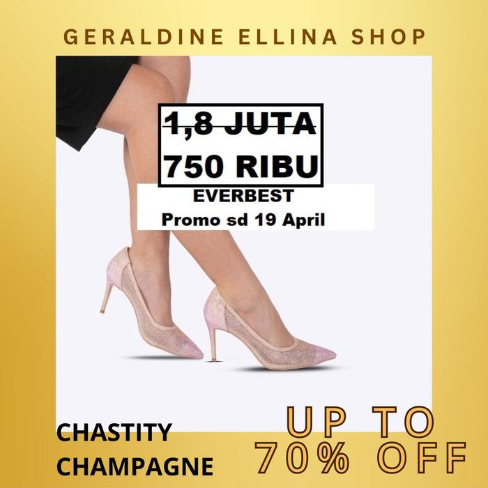 Sepatu heels wanita seri CHASTITY EVERBEST ORIGINAL 100%