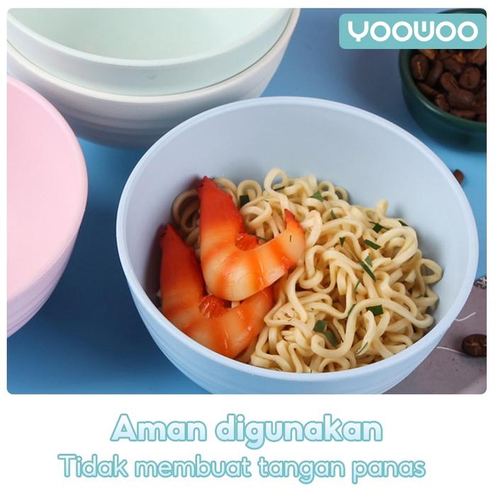 YooWoo 3pcs Mangkok Serat Jerami / Wheat Straw Bowl / Mangkok Sayur Tahan Panas / Mangkok Aesthetic 