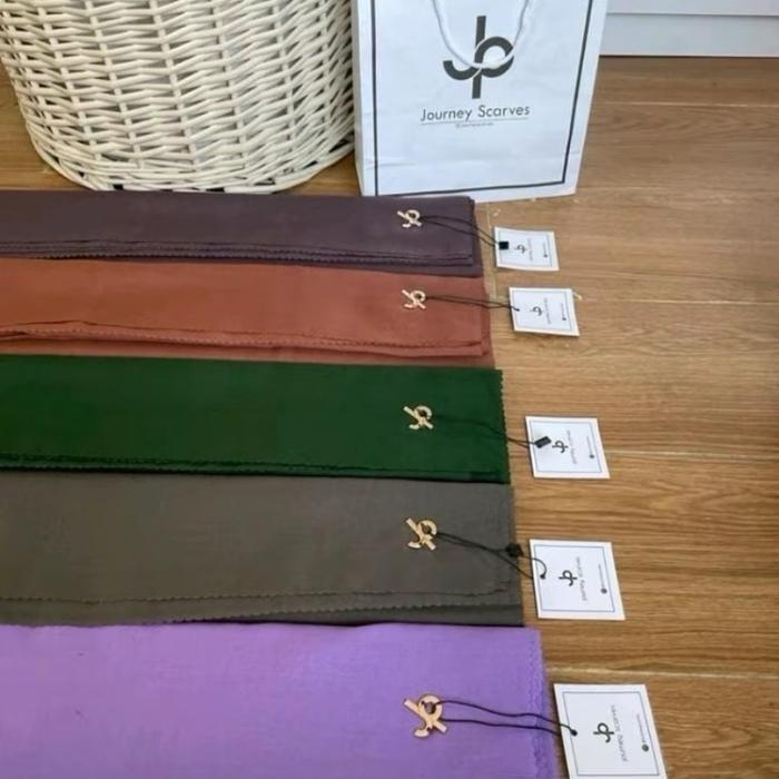 journey scarves - Hijab segi empat polos journey scarves Voal premium