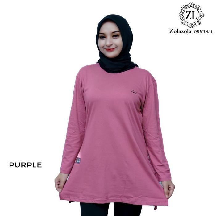 Kaos Tunik Wanita Cotton Combed 24S Exclusive By Zolazola Original Size ( M, L, Xl, Xxl, Xxl ) Bisa