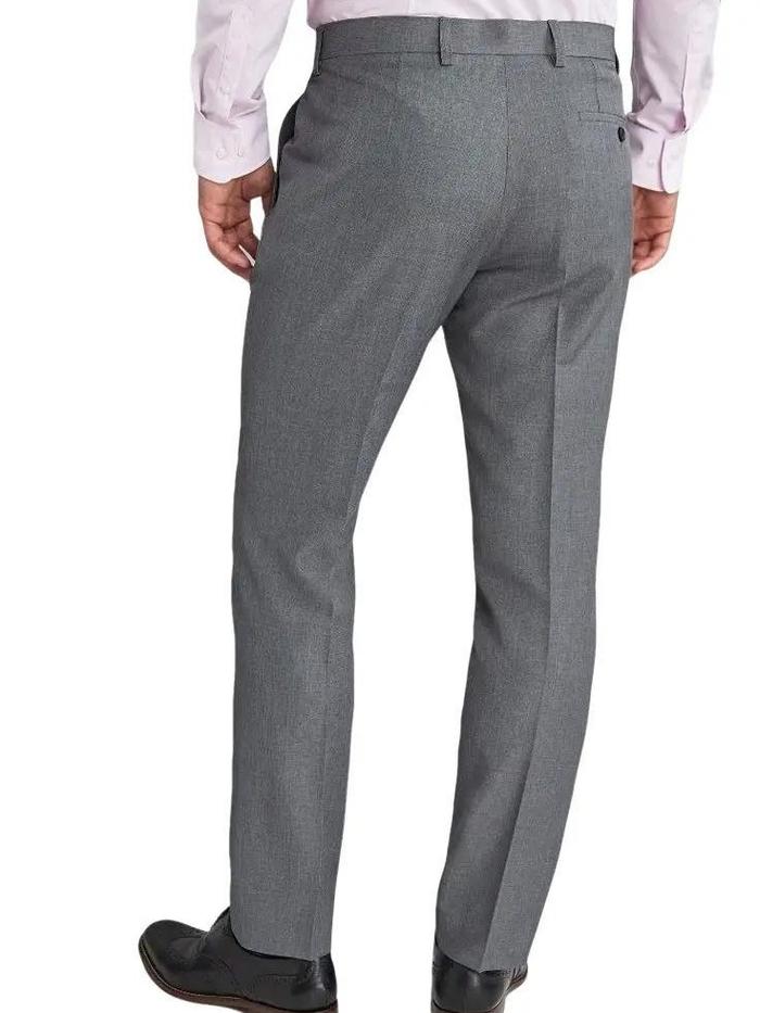 DHILA Collection.Panjang Pria Slimfit Wol Formal Dewasa Hitam Tartan Lembut Kerja Nyaman Kantor Bawa