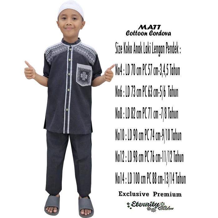 Promo Setelan Celana koko anak laki-laki Model full kancing model terbaru koko eternity bahan katun