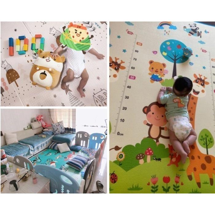 Matras Playmat Foam Bayi Karpet Tikar Lipat 180X200 Tebal 10Mm