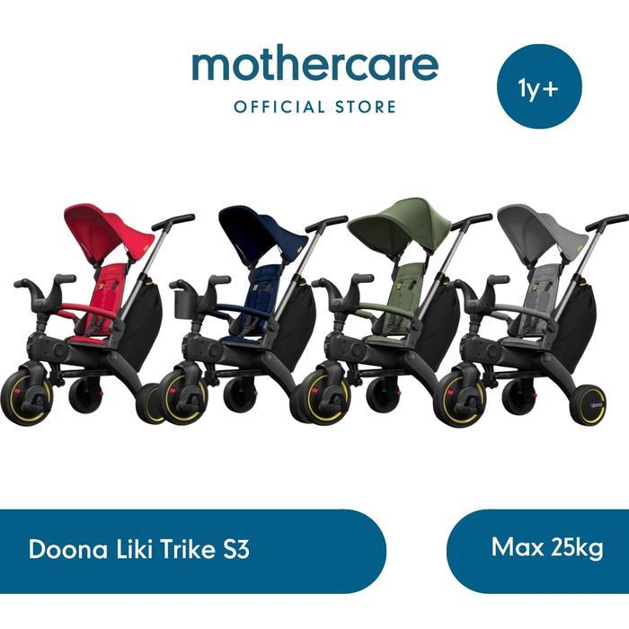 TERLARIS DOONA LIKI TRIKE S3 ROYAL BLUE - SEPEDA DORONG STROLLER ANAK BAYI