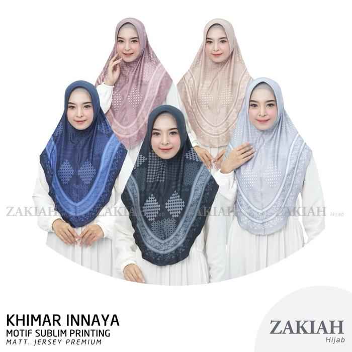KHIMAR MOTIF PRINTING JERSY PREMIUM ZAKIAH // KHIMAR PREMIUM MOTIF PRINTING JERSY PET BUSA DAILY// H