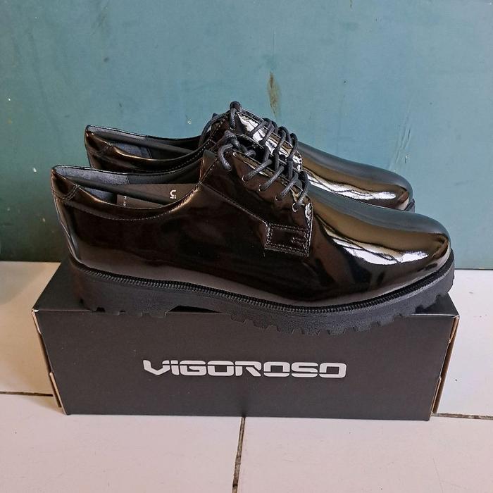 SEPATU PDH VIGOROSO ORIGINAL Hitam Pantofel