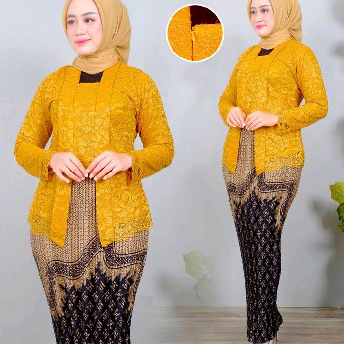 Hanya atasan kebaya putu baru brukat polos kebaya putu baru modern kebaya wisuda kebaya lamaran keba