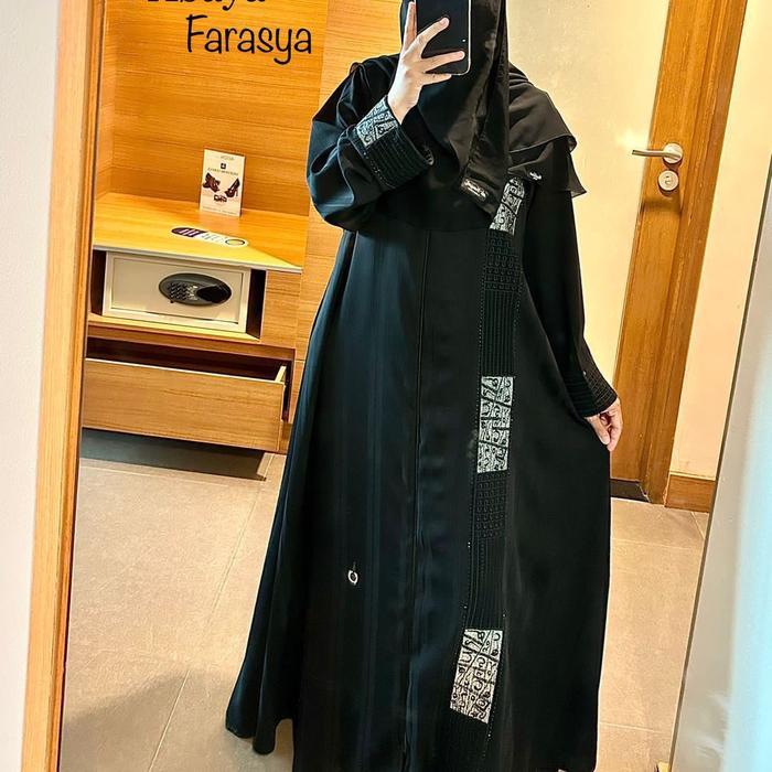 Abaya Farasya/Abaya Temboro Khas Saudi Muslim Gamis Pasti Ori