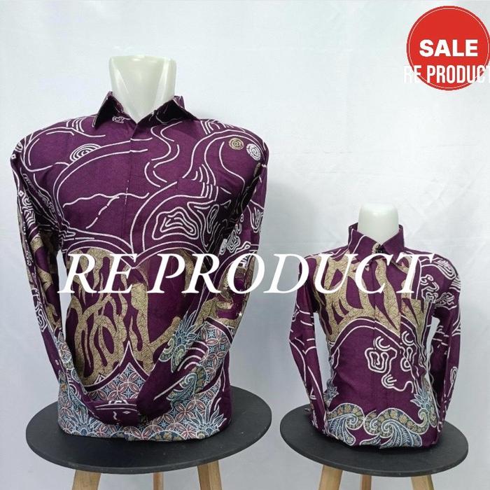 Batik Terlaris ni bos // Ungu terong couple anak