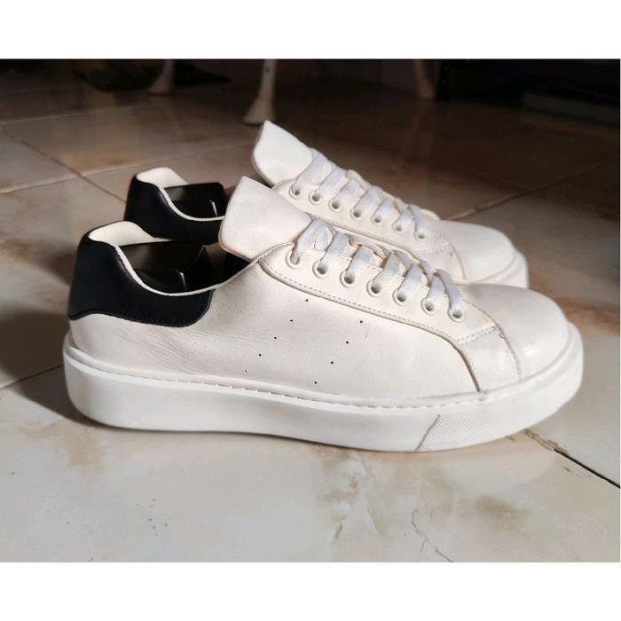 Sepatu Ray Kwok Boots Sneaker Leather White Extralight Sole not Vans Converse Zegna Tods Timberland 